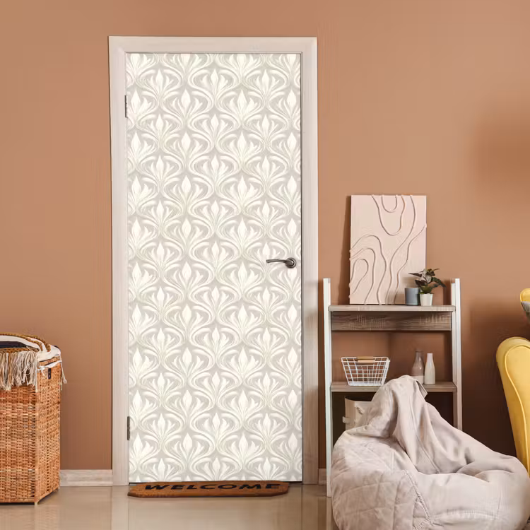 Barok - Patroon - Beige deurposter klein 289 -sfeer1