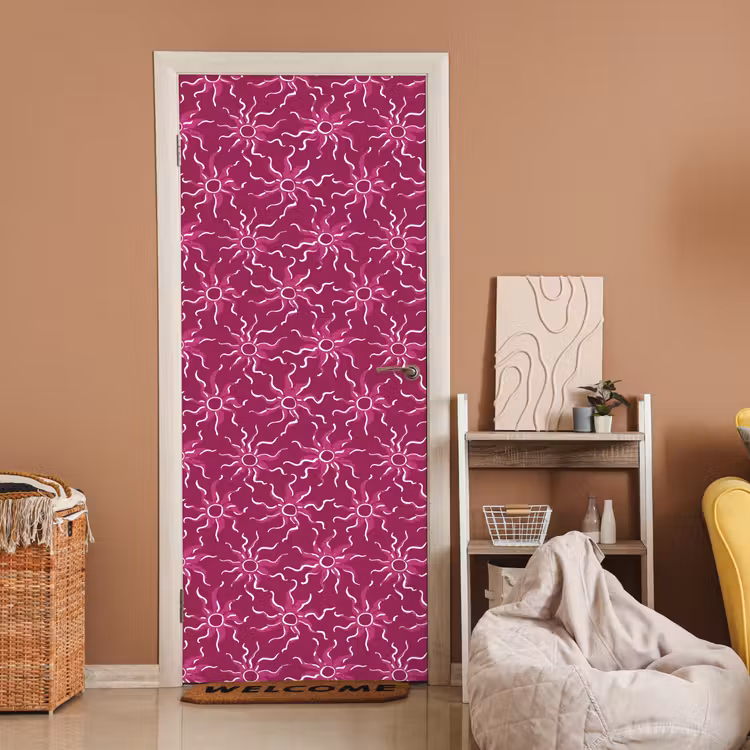 Bohemian - Zon - Magenta deurposter klein 289 -sfeer1