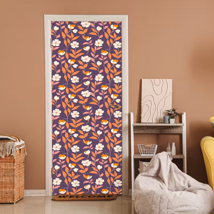 Boho - Vintage - Paars deurposter klein 289 -sfeer1