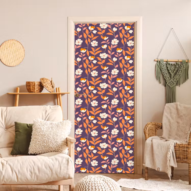 Boho - Vintage - Paars deurposter klein 289 -sfeer2