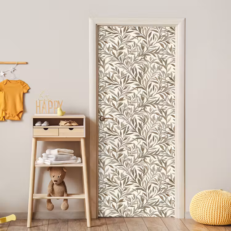Takken - Botanisch - Taupe deurposter klein 289 -sfeer4