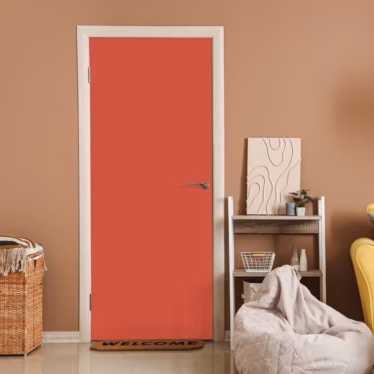 Brick - Red - Rood deurposter klein 289 -sfeer1