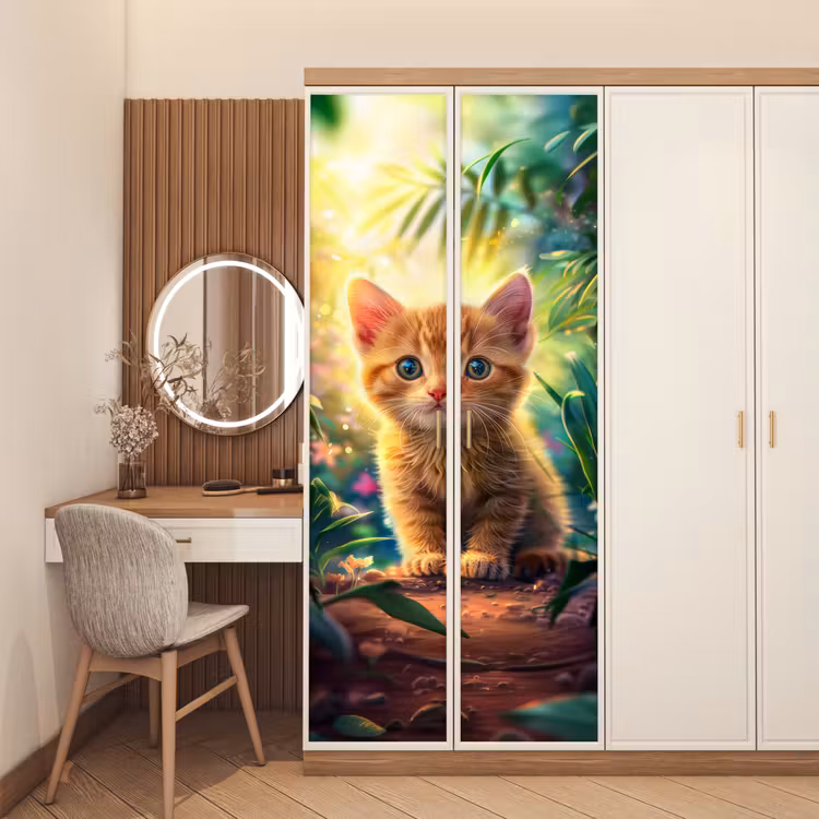 Kat - Huisdier - Natuur deurposter klein -sfeer3