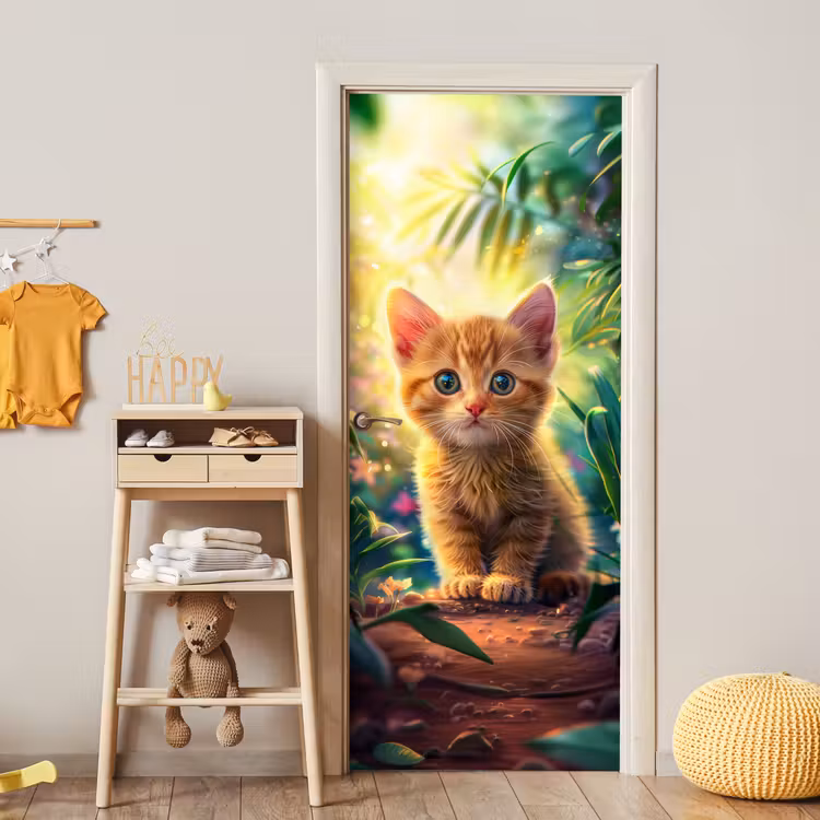 Kat - Huisdier - Natuur deurposter klein -sfeer4