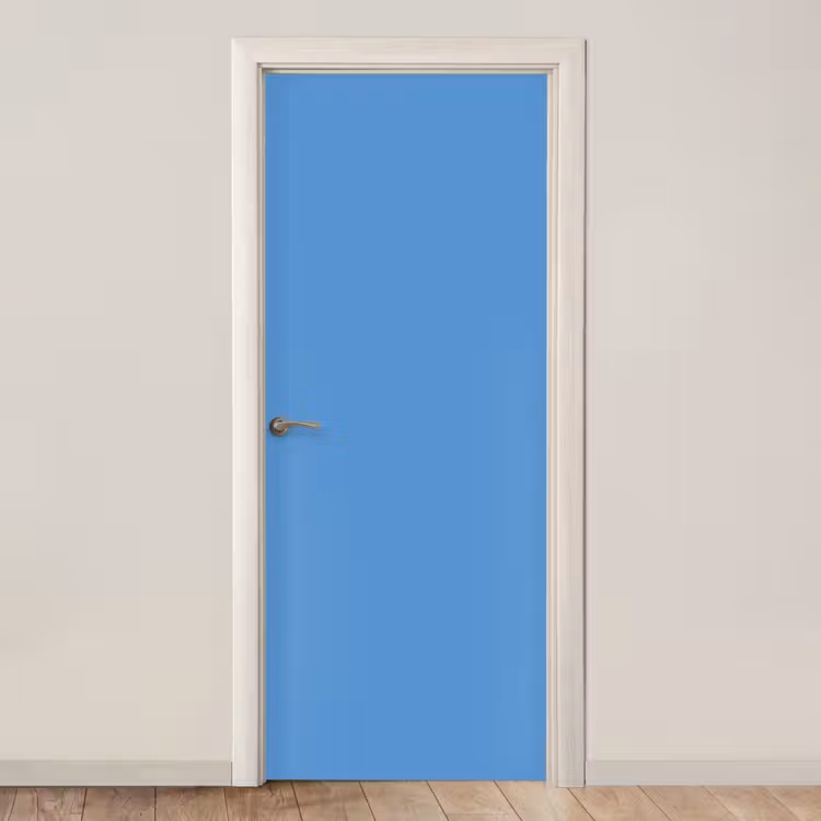 Cornflower - Blue - Blauw deurposter klein 289 -3d_beige