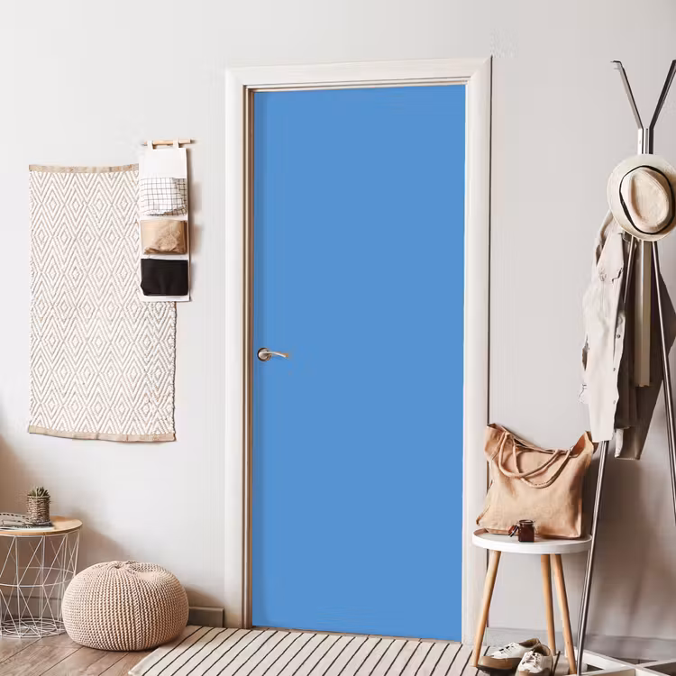 Cornflower - Blue - Blauw deurposter klein 289 -sfeer6