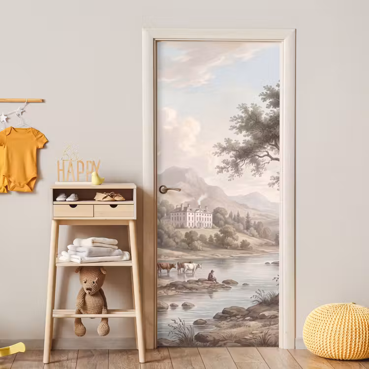 Landhuis - Rivier - Vee deurposter klein -sfeer4