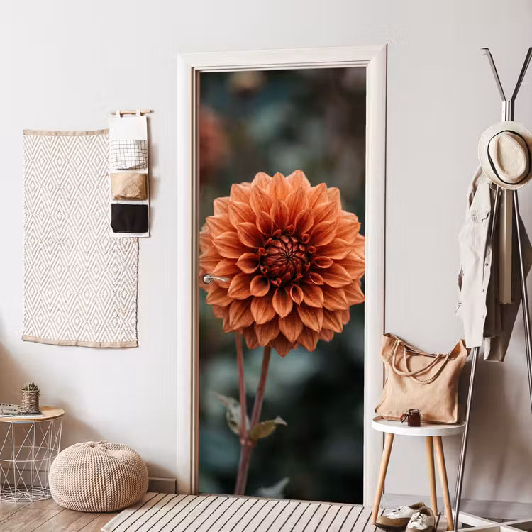 Dahlia - Bloem - Natuur - Sfeervol deurposter klein -sfeer6