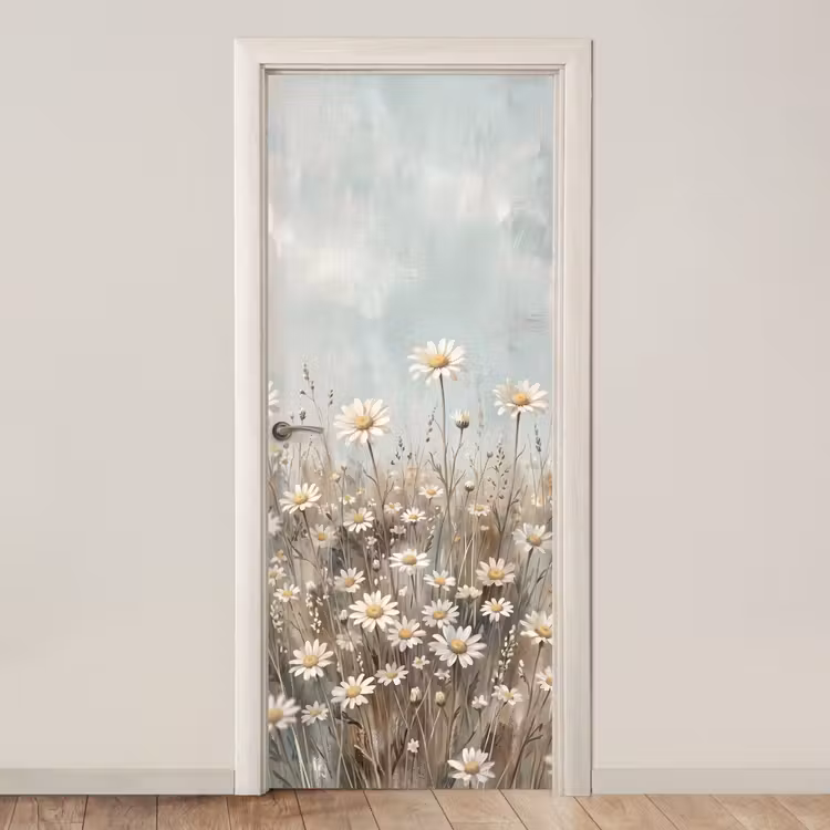 Madelief - Illustratie - Wit deurposter klein -3d_beige