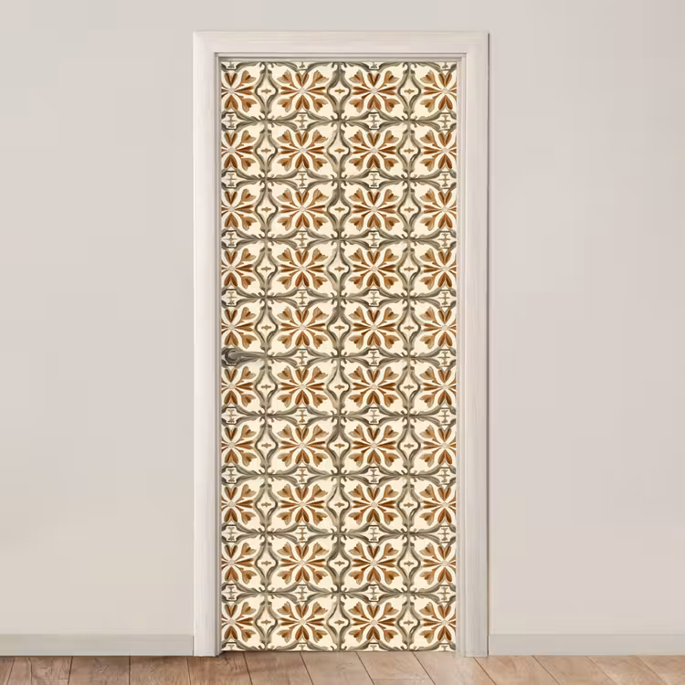 Siertegel - Patroon - Bruin deurposter klein 289 -3d_beige