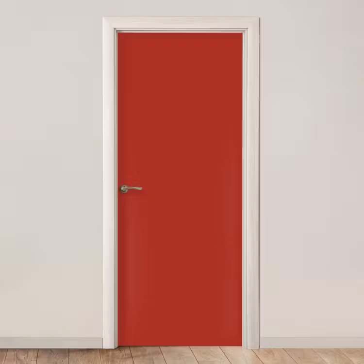 Deep - Crimson - Rood deurposter klein 289 -3d_beige