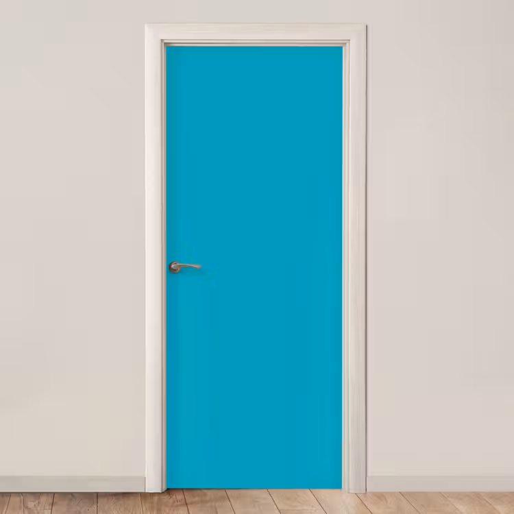 Deep - Turquoise - Turkoois deurposter klein 289 -3d_beige