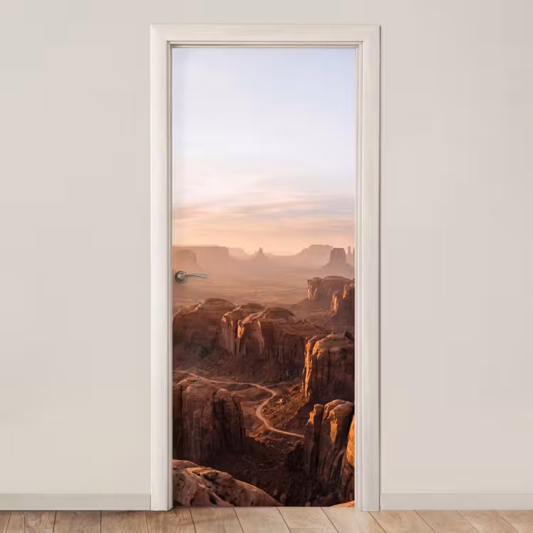 Woestijn - Landschap - Natuur deurposter klein -3d_beige