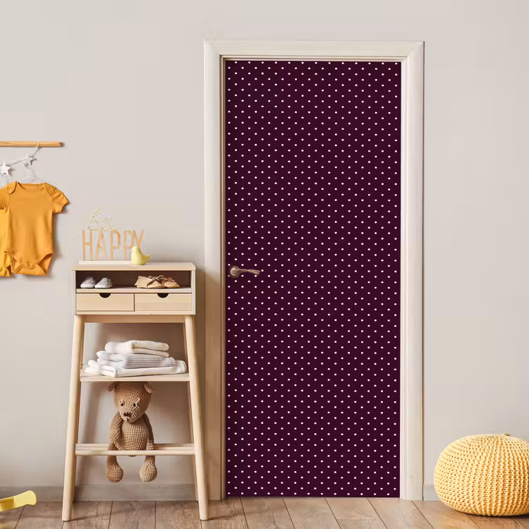 Stippen - Modern - Paars deurposter klein 289 -sfeer4
