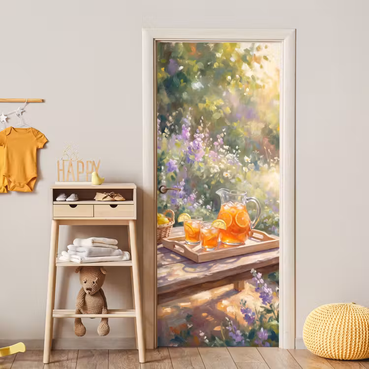 Drank - Citroen - Zomer - Tuin - Geel deurposter klein -sfeer4
