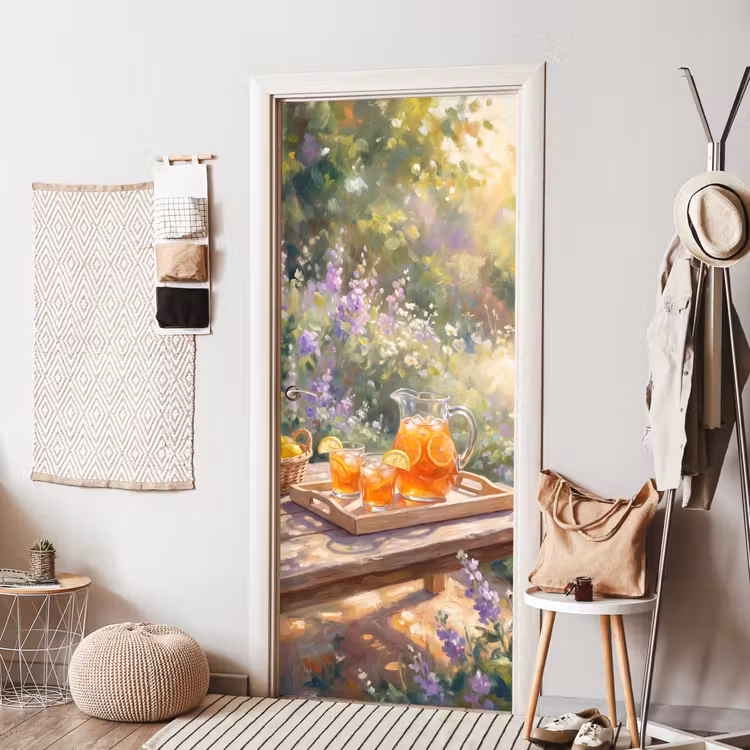 Drank - Citroen - Zomer - Tuin - Geel deurposter klein -sfeer6