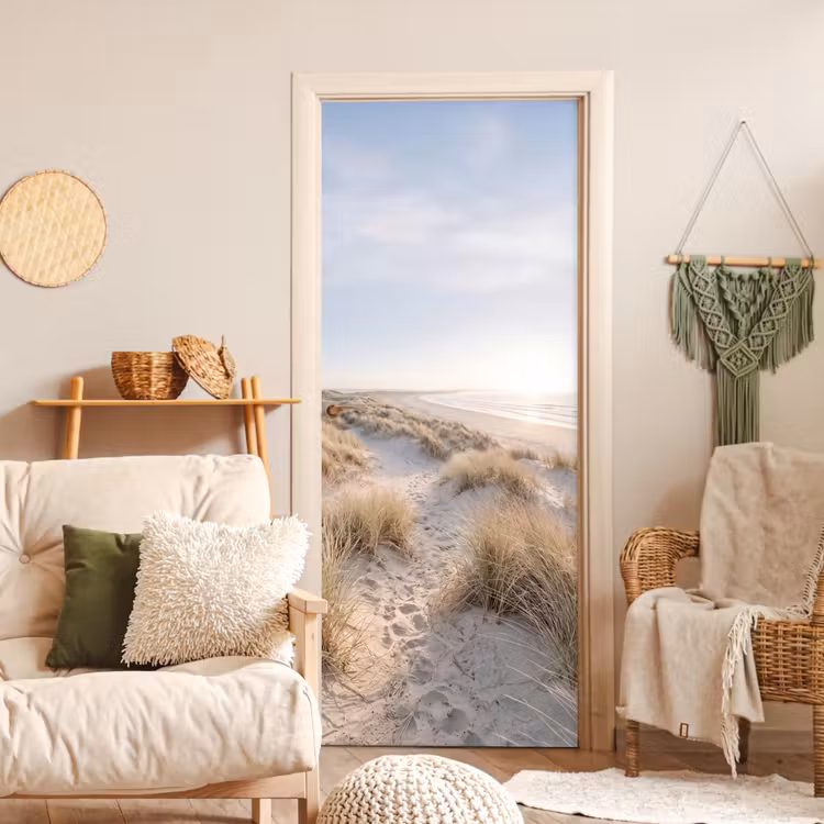 Duinen - Strand - Beige deurposter klein -sfeer2