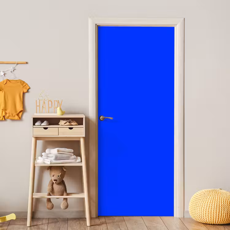 Electric - Blue - Blauw deurposter klein 289 -sfeer4
