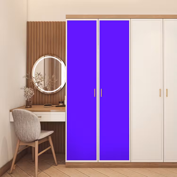 Electric - Indigo - Paars deurposter klein 289 -sfeer3