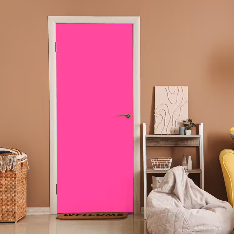 Electric - Magenta - Roze deurposter klein 289 -sfeer1