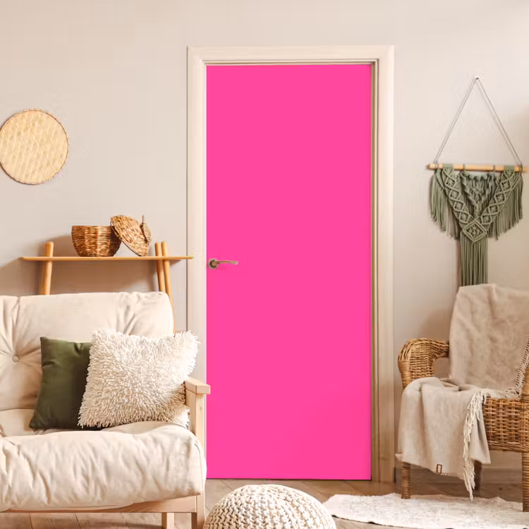Electric - Magenta - Roze deurposter klein 289 -sfeer2