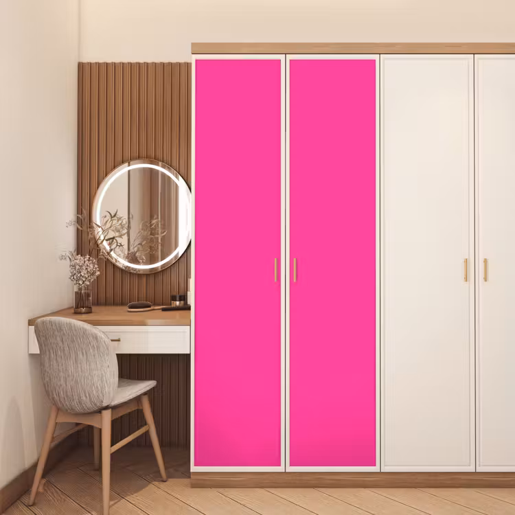 Electric - Magenta - Roze deurposter klein 289 -sfeer3