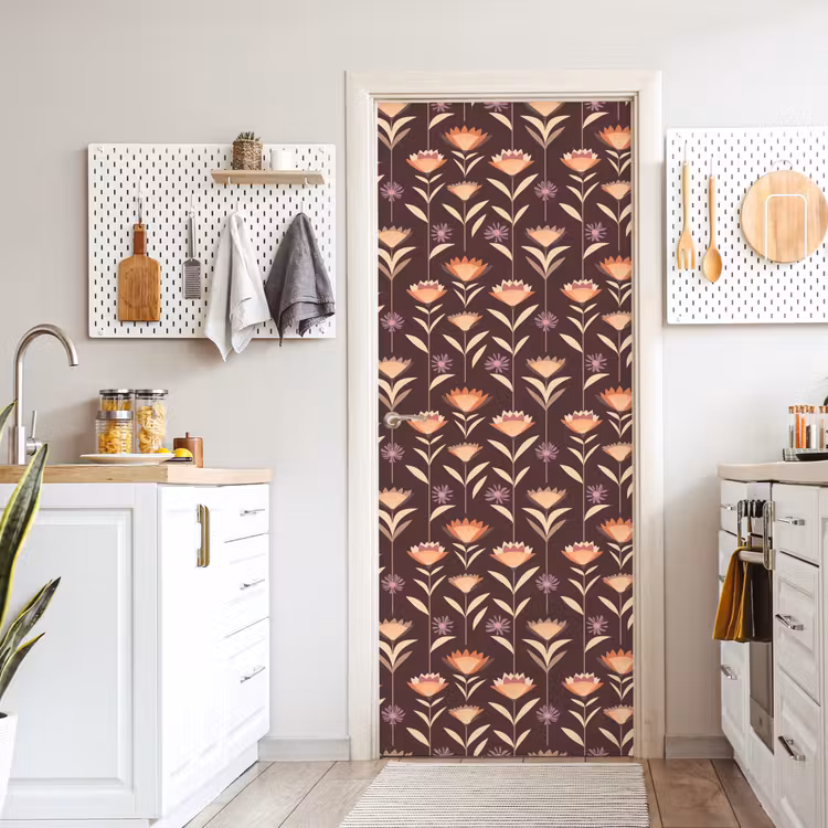 Elegant - Retro - Bruin deurposter klein 289 -sfeer5