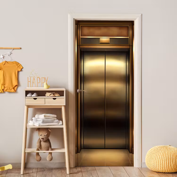 Liftdeur - Goud - Modern deurposter klein -sfeer4