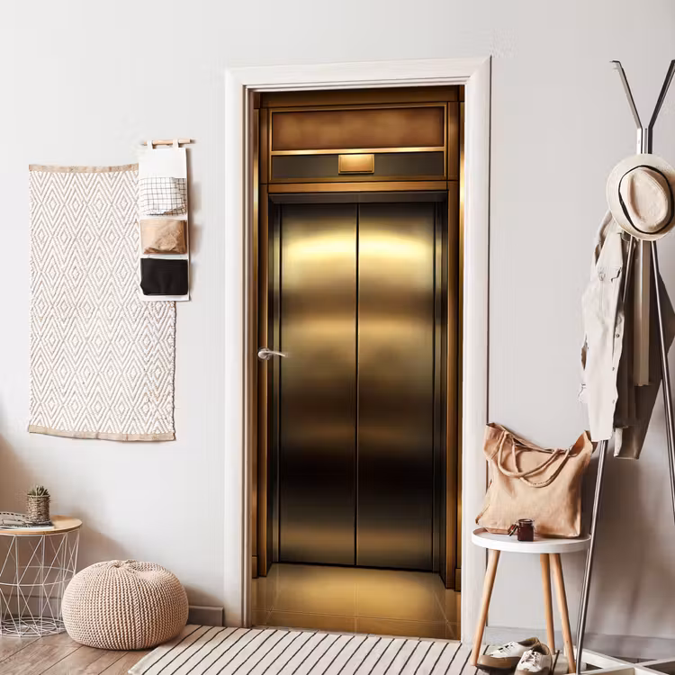 Liftdeur - Goud - Modern deurposter klein -sfeer6