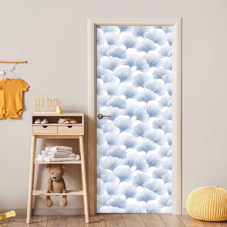 Waaier - Modern - Blauw deurposter klein 289 -sfeer4