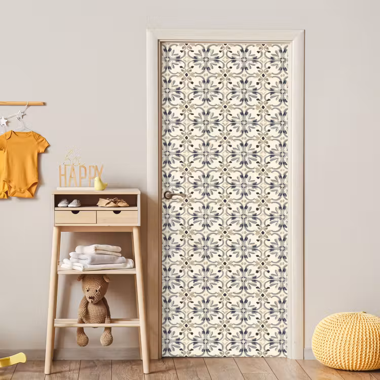 Floraal - Patroon - Kleurrijk deurposter klein 289 -sfeer4