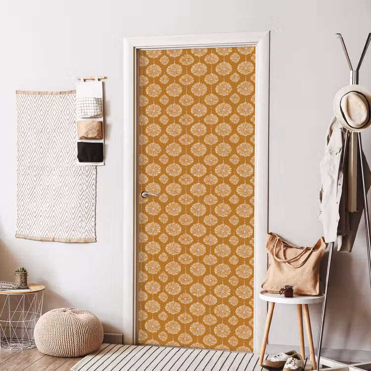 Bloemen - Modern - Oker deurposter klein 289 -sfeer6