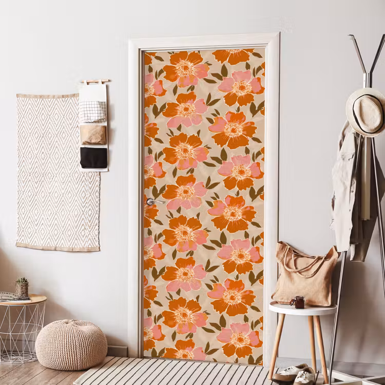Bloemen - Motief - Retro deurposter klein 289 -sfeer6