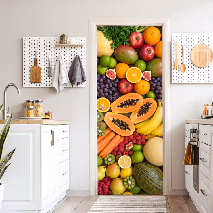 Eten - Fruit - Groenten - Vers - Kleurrijk deurposter klein -sfeer5