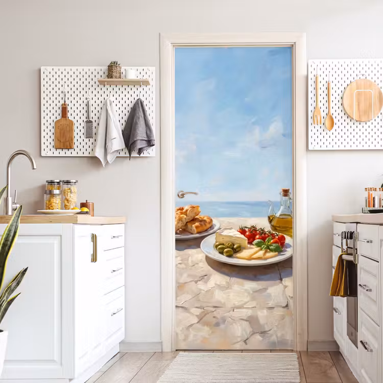 Eten - Middellandse Zee - Natuur - Geschilderd deurposter klein -sfeer5