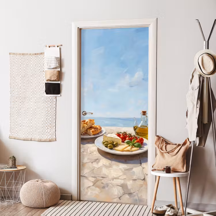 Eten - Middellandse Zee - Natuur - Geschilderd deurposter klein -sfeer6
