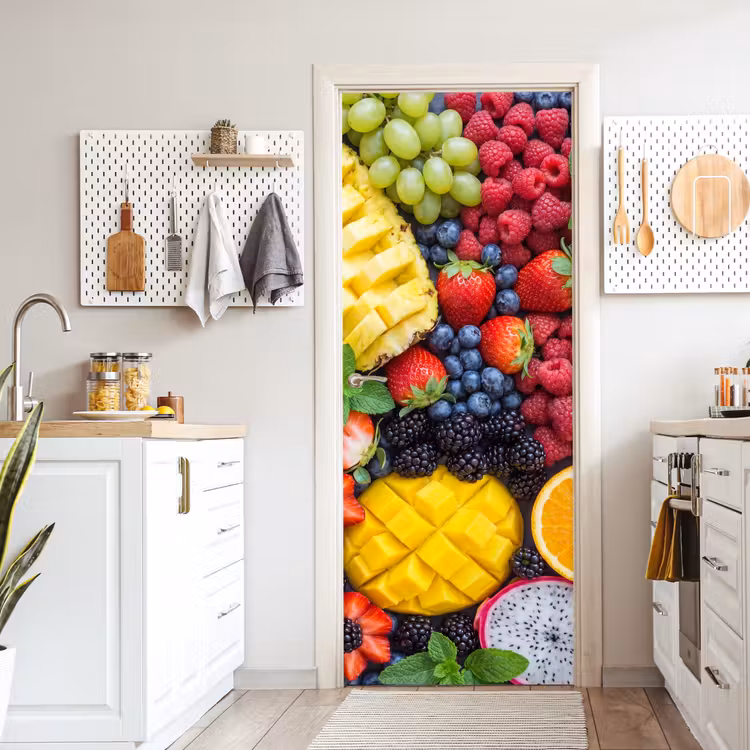Fruit - Vers - Kleurrijk - Eten deurposter klein -sfeer5