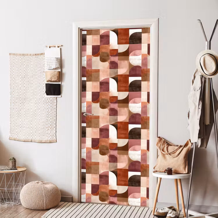 Geometrie - Modern - Retro deurposter klein 289 -sfeer6