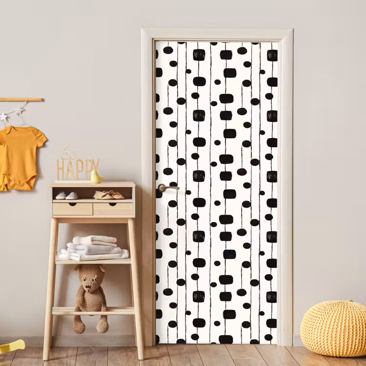 Grafisch - Modern - Zwart deurposter klein 289 -sfeer4