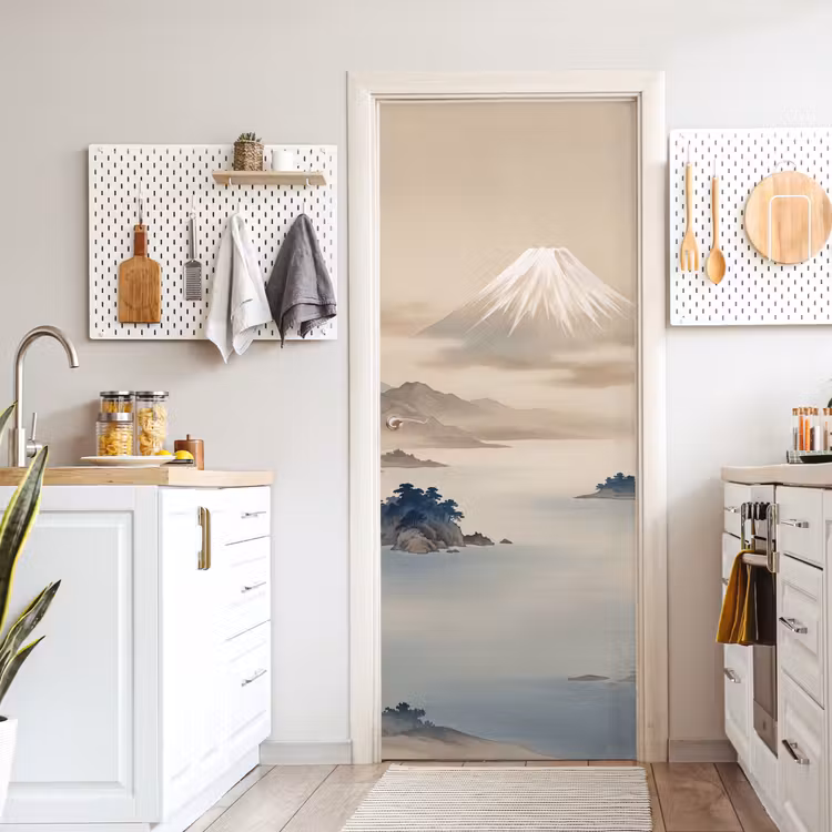 Japans - Landschap - Beige deurposter klein -sfeer5