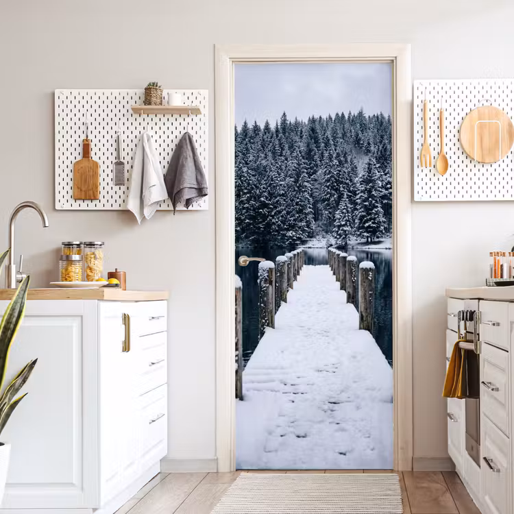 Steiger - Meer - Sneeuw - Bergen - Rustgevend deurposter klein -sfeer5