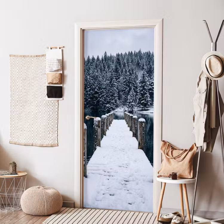 Steiger - Meer - Sneeuw - Bergen - Rustgevend deurposter klein -sfeer6