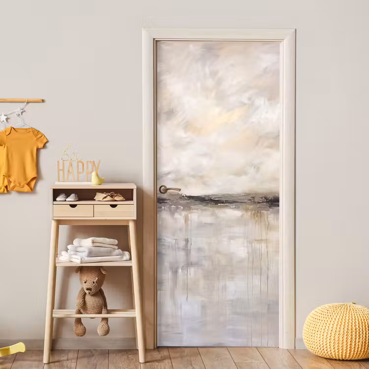 Landschap - Horizon - Natuur - Abstract - Neutraal deurposter klein -sfeer4