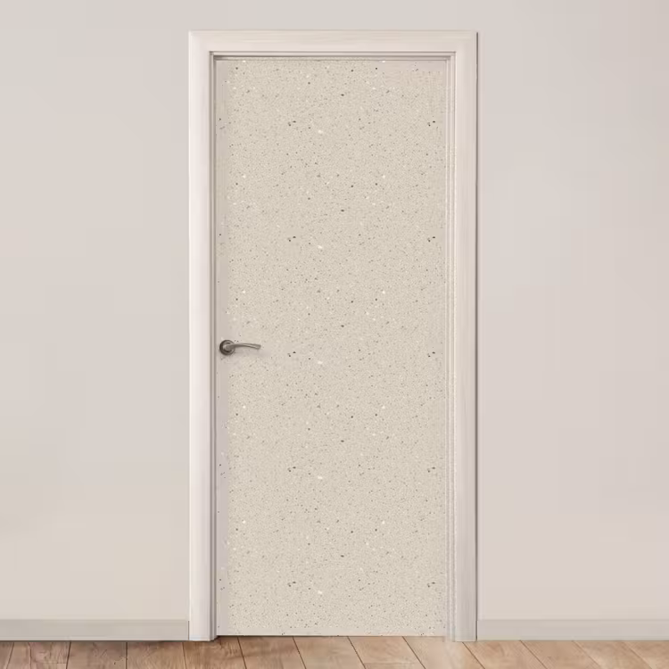 Lichtbeige - Terrazzo - Grijs deurposter klein 289 -3d_beige