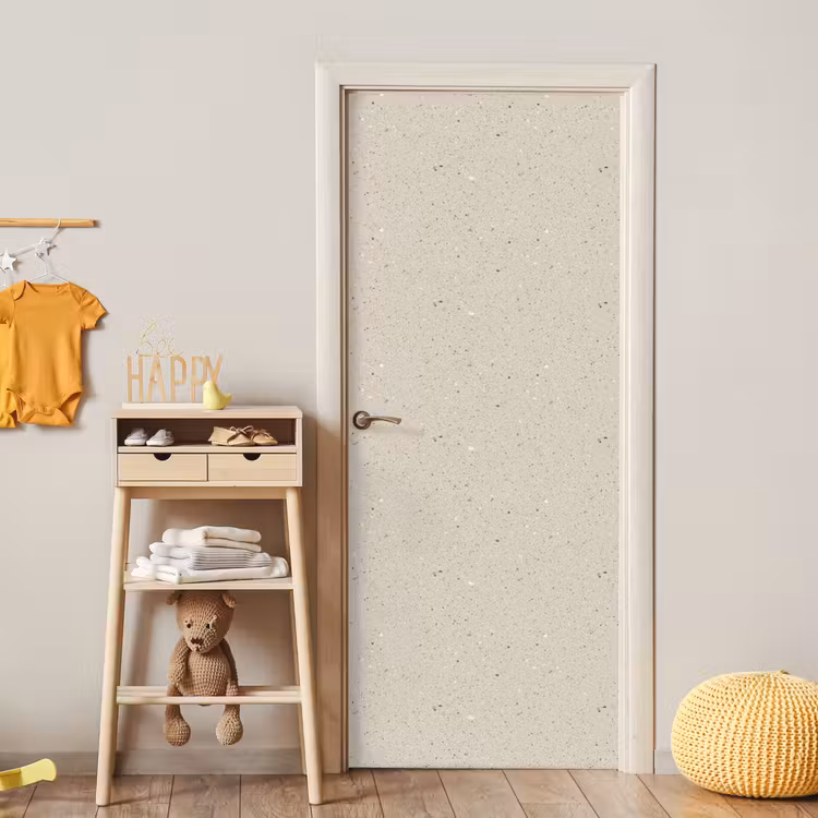 Lichtbeige - Terrazzo - Grijs deurposter klein 289 -sfeer4