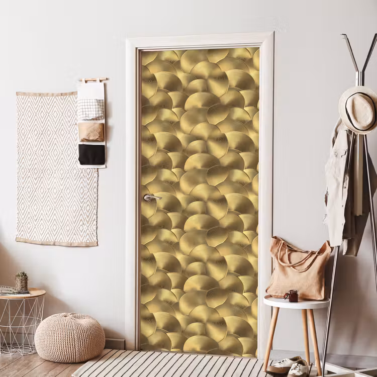 Modern - Cirkel - Goud deurposter klein 289 -sfeer6