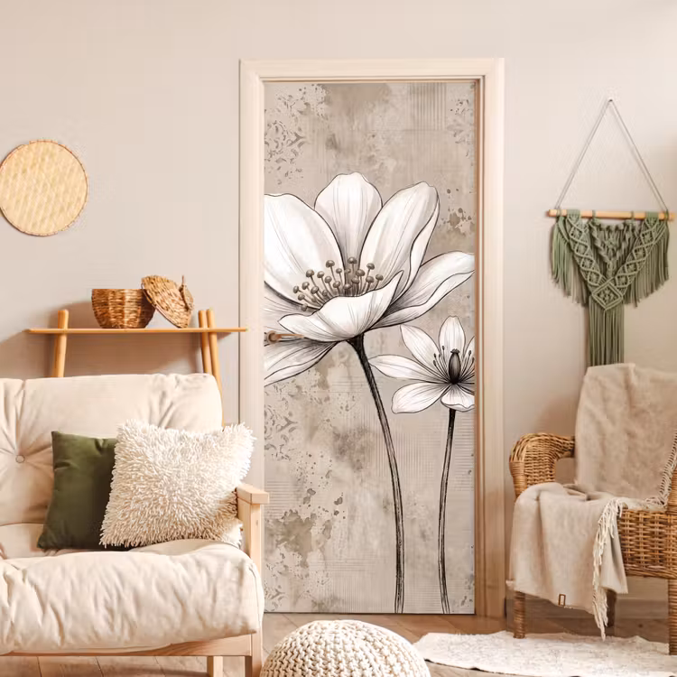 Modern - Design - Wit deurposter klein -sfeer2