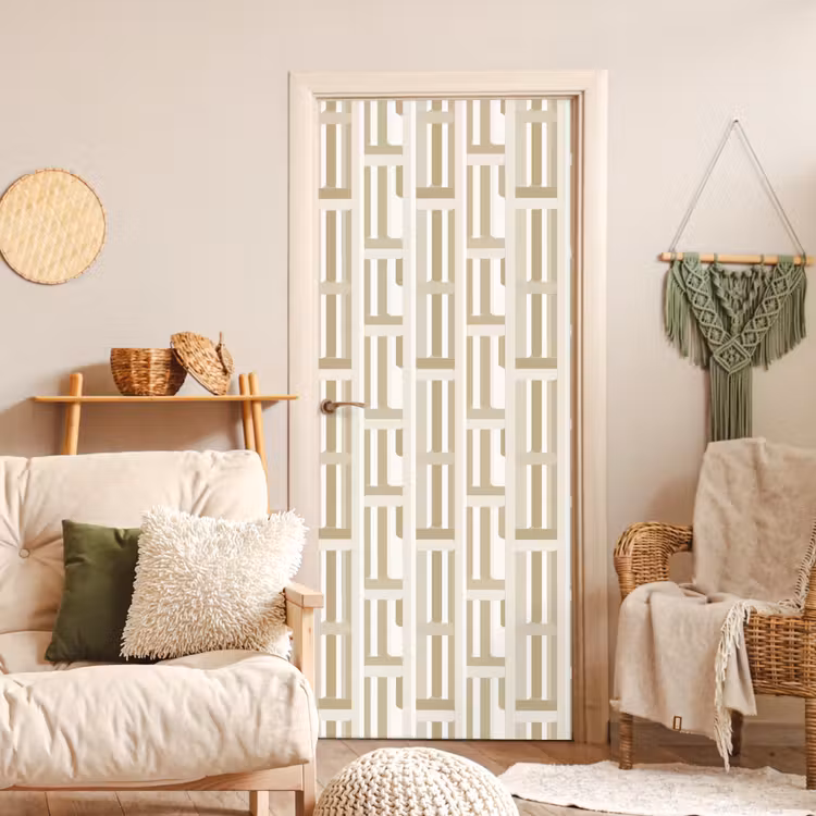 Modern - Geometrisch - Beige deurposter klein 289 -sfeer2