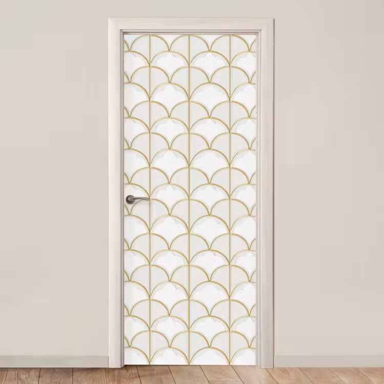 Mozaïek - Bogen - Goud deurposter klein 289 -3d_beige