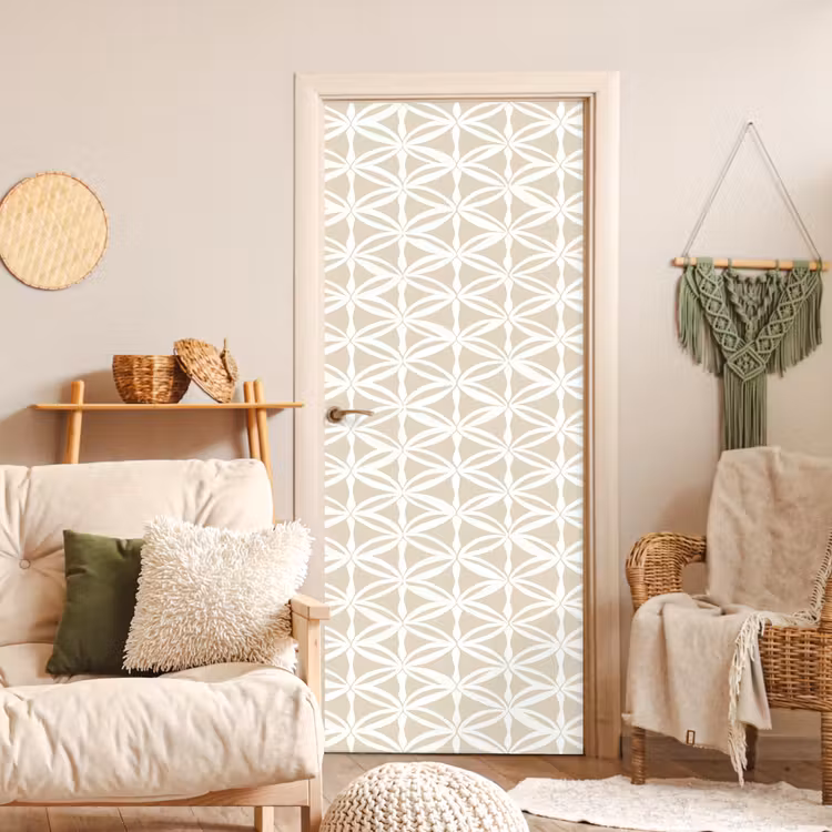 Motief - Modern - Beige deurposter klein 289 -sfeer2
